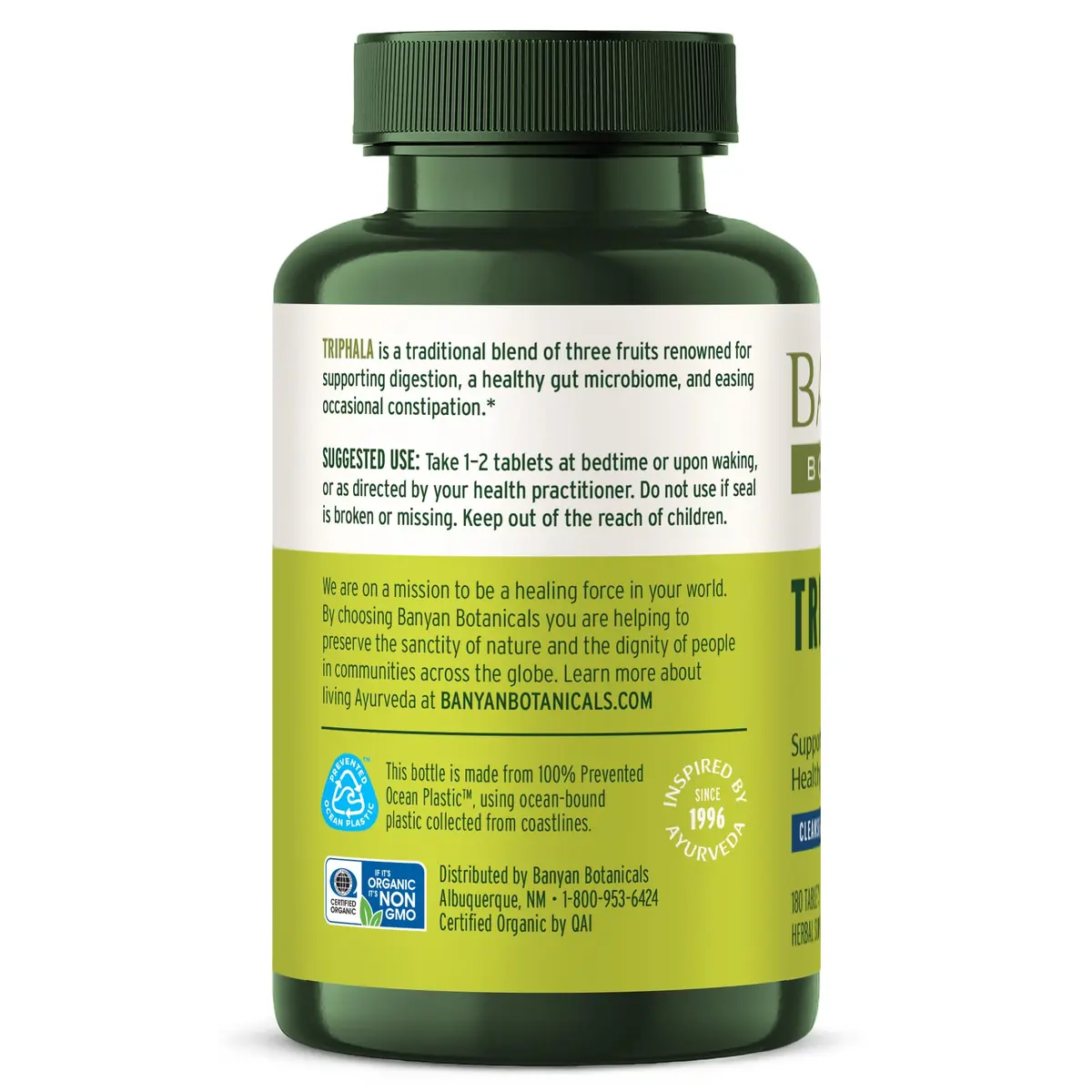 Banyan Botanicals Triphala Tablets 180 Count | Gentle Detox & Digestive Support in India - view 9
