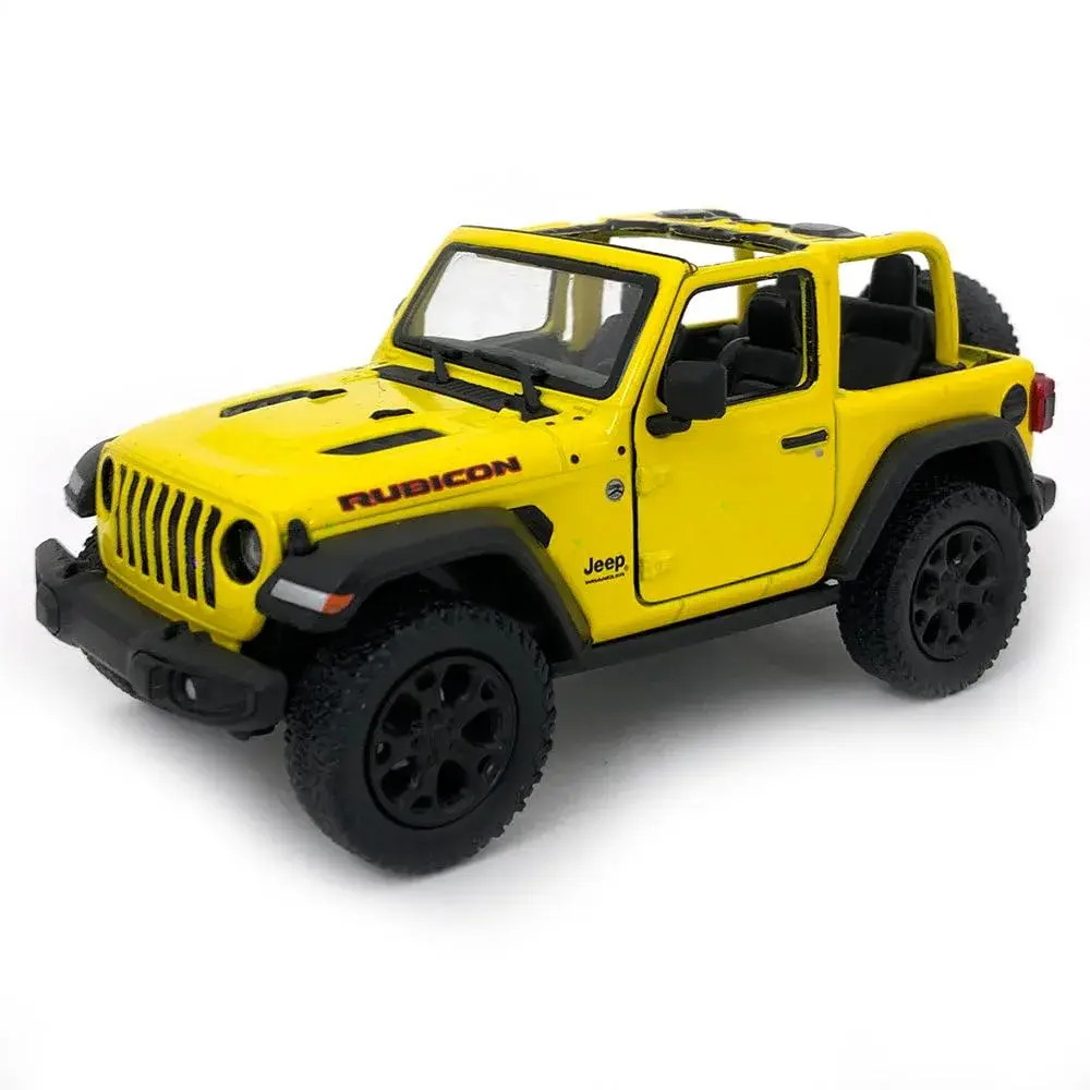 KiNSMART Jeep Wrangler Rubicon Off-Road 4x4 Die-Cast Model 13.97 cm (5 inch) Set of 4 | Authentic USA Import - view 3