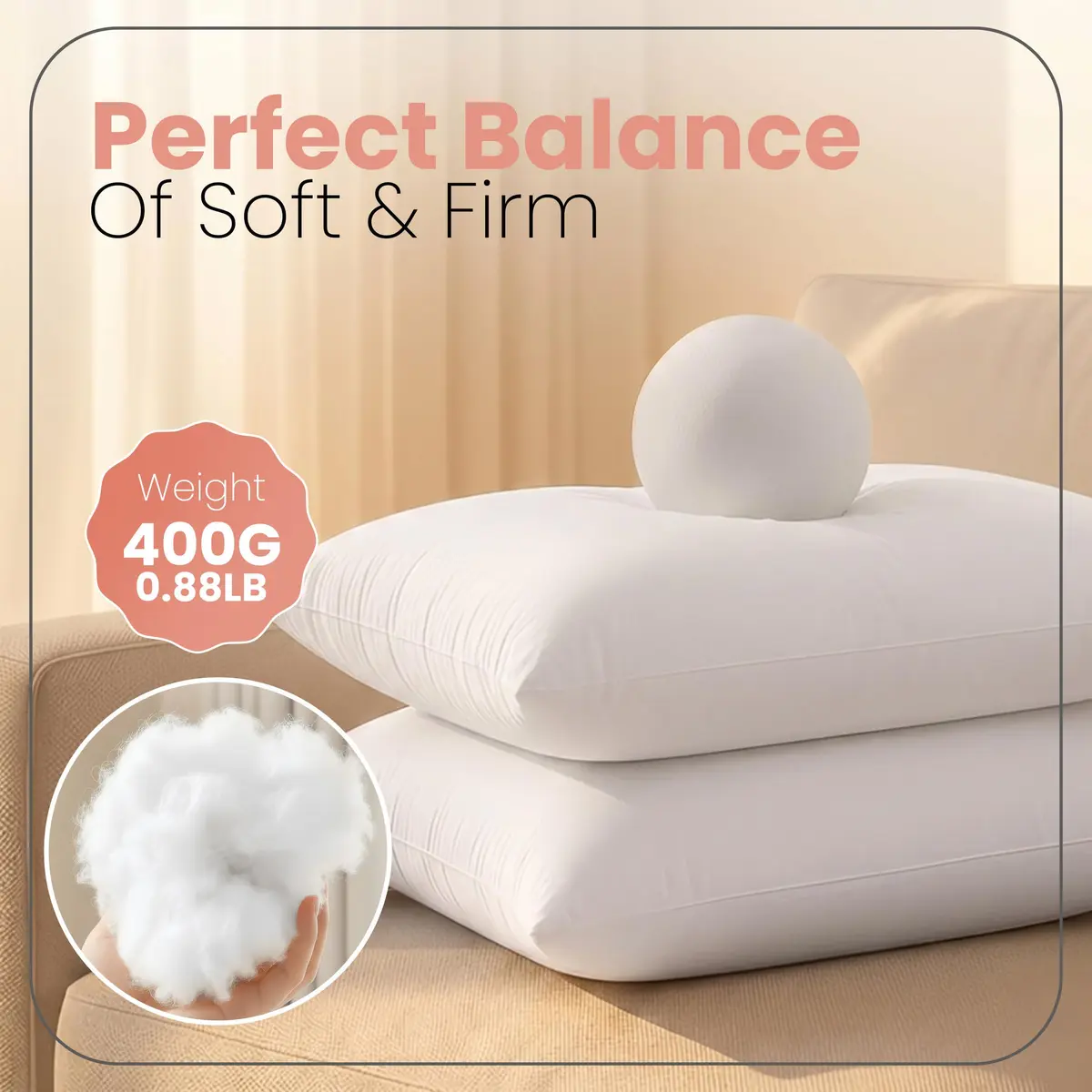 Utopia Bedding 12x20 Inch White Throw Pillow Inserts (2-Pack) | Fluffy & Supportive Couch Pillow Fillers - view 2