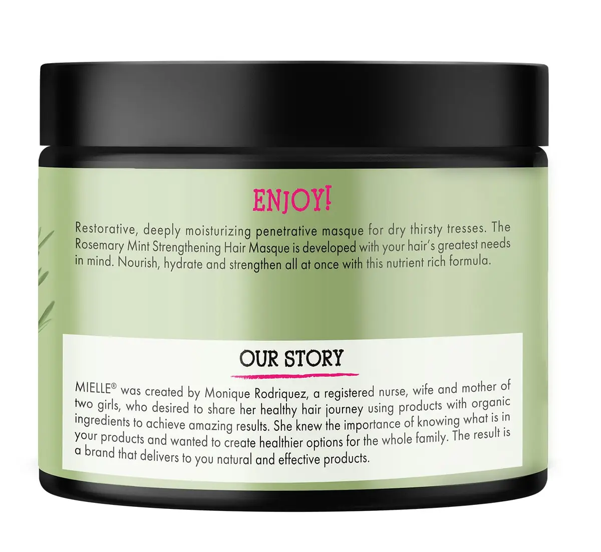 Mielle Organics Rosemary Mint Hair Mask with Biotin, 12 oz | Deep Hydrating & Strengthening for All Hair Types - view 9