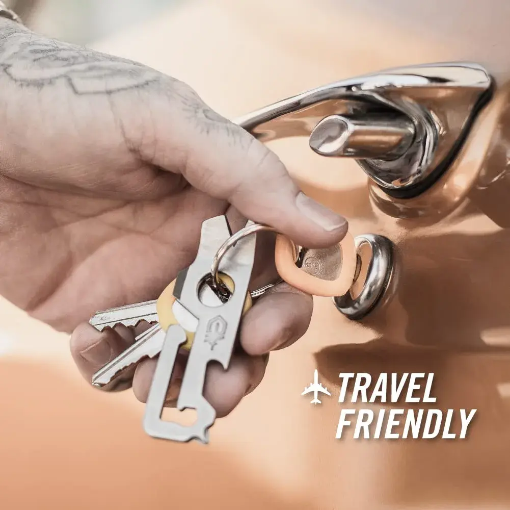 Gerber Gear Mullet Keychain Multi-Tool 3 inches (7.62 cm) | 9-in-1 Pry Bar, Wire Stripper, Bottle Opener - view 4