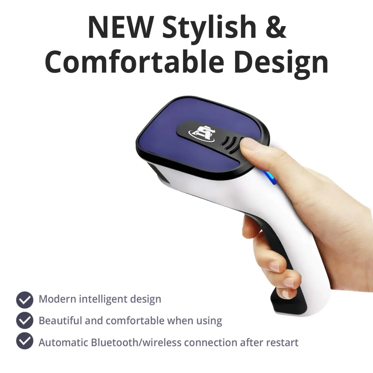 ScanAvenger Bluetooth Barcode Scanner | 1D & 2D QR Code Reader with Stand, 493ft Wireless Range, USB & 2.27 kg (5 lb) Battery - view 7