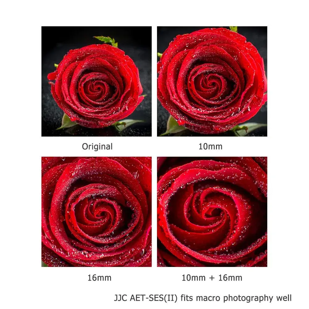 JJC Auto Focus Macro Extension Tube Set for Sony E Mount Cameras & Lenses | 10mm & 16mm Tubes for Macro Photography - view 6