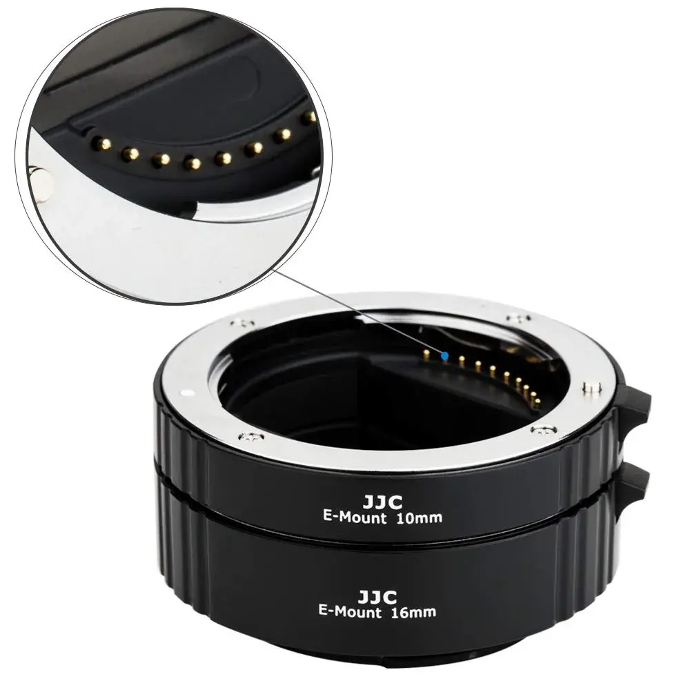 JJC Auto Focus Macro Extension Tube Set for Sony E Mount Cameras & Lenses | 10mm & 16mm Tubes for Macro Photography - view 4