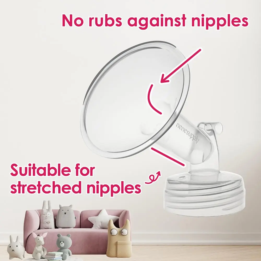 Nenesupply 21mm Flanges & Duckbill Valves for Spectra Breastpump | 2 Count (Pack of 1) - view 8