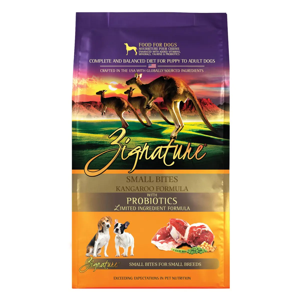 Zignature Kangaroo Limited Ingredient Formula Small Bites Dry Dog Food 12.5lb | Supports Digestive Health & Small Breeds - main product image