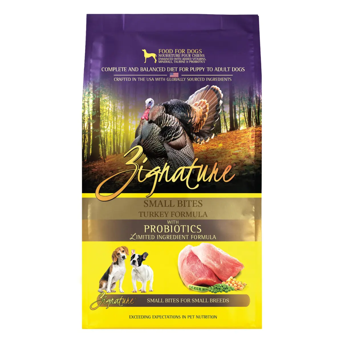 Zignature Turkey Limited Ingredient Formula Small Bites Dry Dog Food 4lb | Limited-ingredient, Turkey, Small Breed - main product image