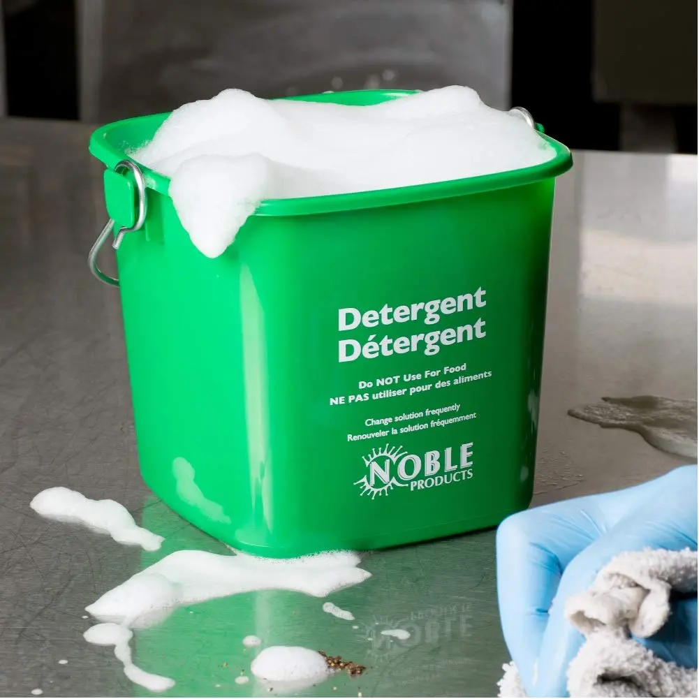 Noble Products Square Pail Set of 2 | 3 Quart Plastic Buckets for Cleaning & Sanitizing - view 6