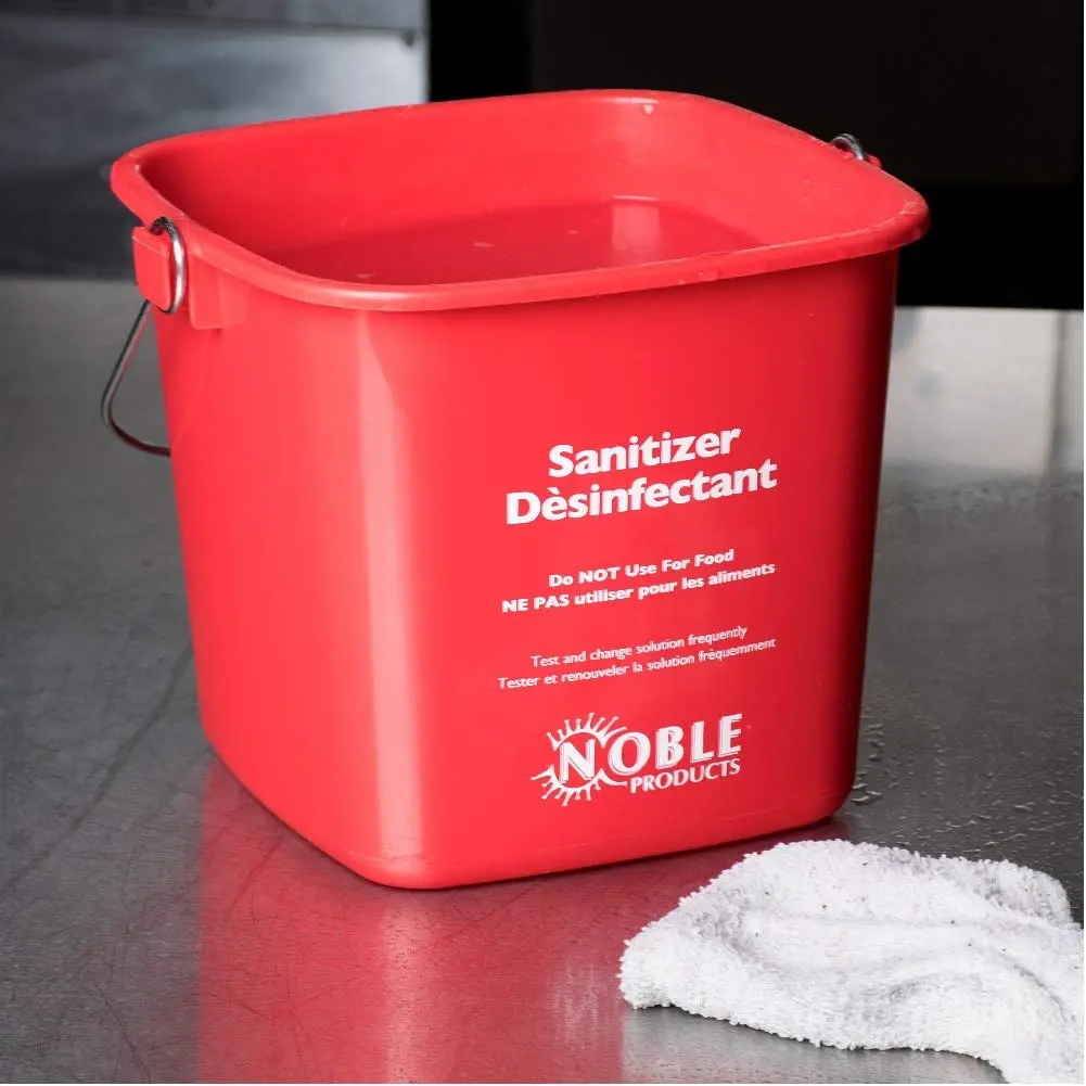 Noble Products Square Pail Set of 2 | 3 Quart Plastic Buckets for Cleaning & Sanitizing - view 7