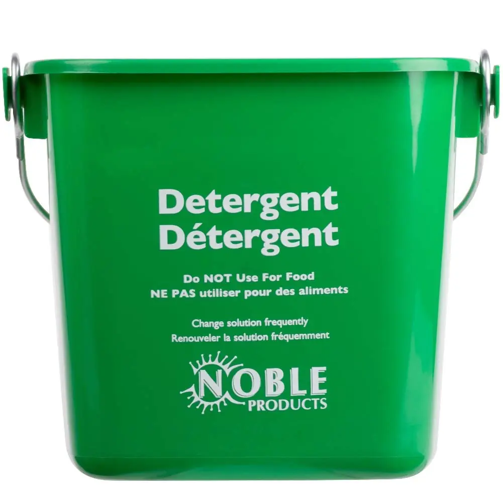 Noble Products Square Pail Set of 2 | 3 Quart Plastic Buckets for Cleaning & Sanitizing - view 2