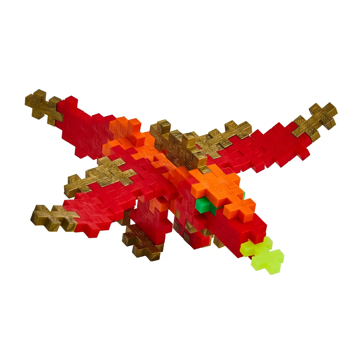 PLUS PLUS Dragon Tube - 3D Animal Figure Building Block Set | Creative STEM Toy for Kids 5+ - view 3