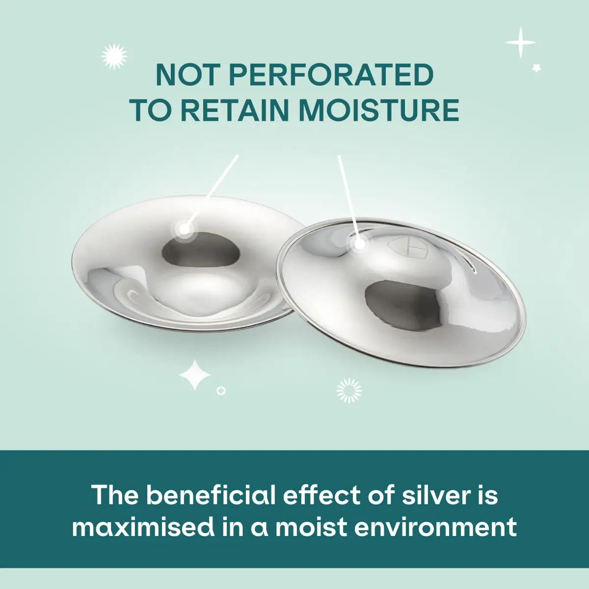 Koala Babycare Original Silver Nursing Cups - Standard Size | Reusable Breastfeeding Nipple Shields for Sore Nipples - view 8