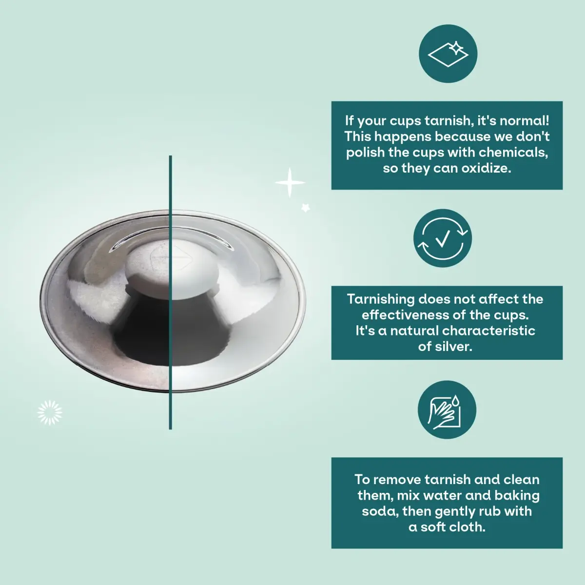 Koala Babycare Original Silver Nursing Cups - Standard Size | Reusable Breastfeeding Nipple Shields for Sore Nipples - view 9