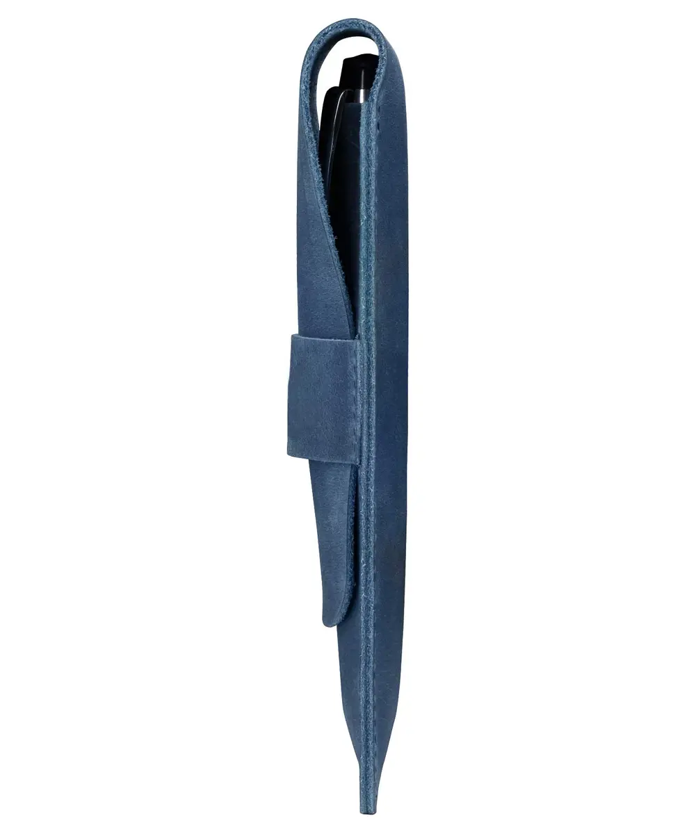 Londo Genuine Leather Pen and Pencil Case with Tuck in Flap | Classic Desk Organizer in 6 Colors - view 5