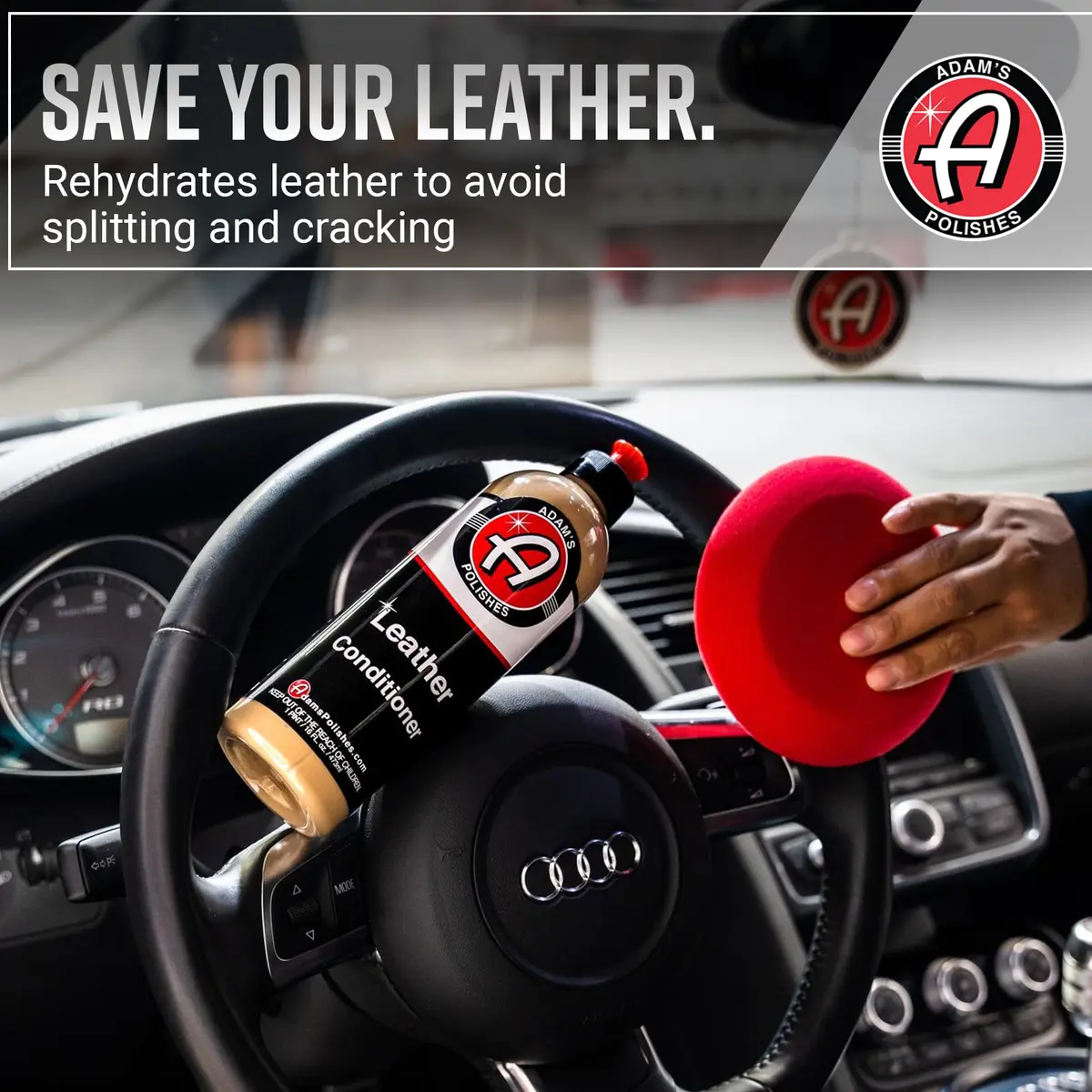 Adam's Polishes Leather Care Kit - Leather Cleaner & Conditioner 16 Fl Oz | UV Protection for Car Interior - view 5