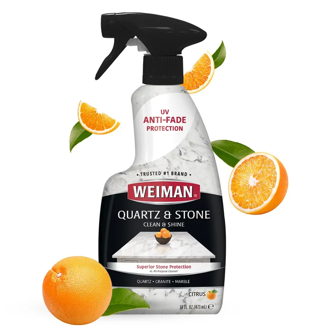 Weiman Quartz Countertop Cleaner and Polish 16 Fl Oz (473ml) | pH Neutral Formula for Stone Surfaces - main product image