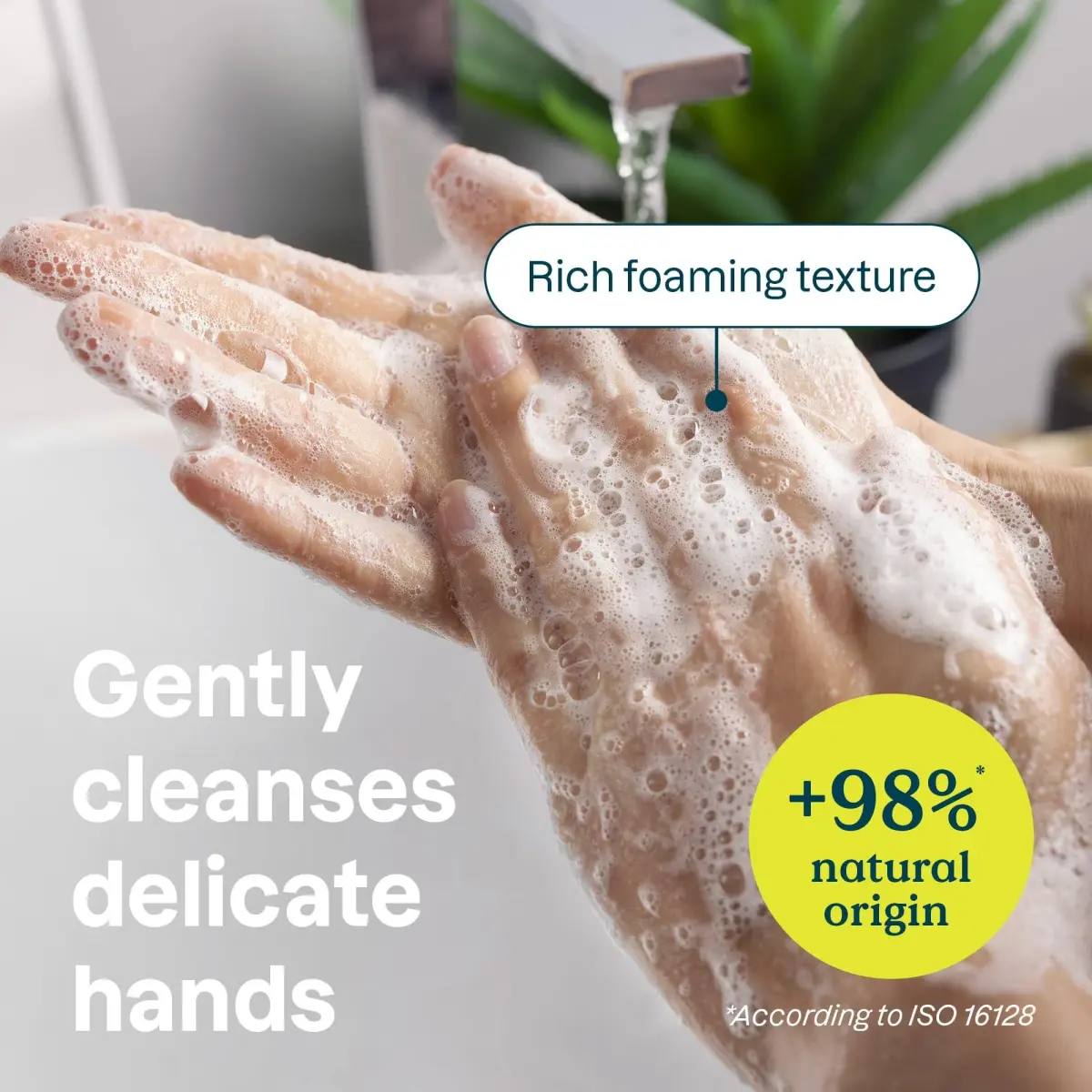 ATTITUDE Nourishing Hand Soap for Sensitive Skin with Oat & Avocado Oil, EWG Verified, 473ml (16 Fl Oz) | Gentle Cleansing for Dry, Sensitive Skin - view 3