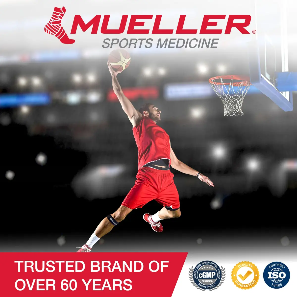 MUELLER Jumper's Knee Support Strap Gold | Targeted Compression for Pain Relief (70-120 chars) - view 7