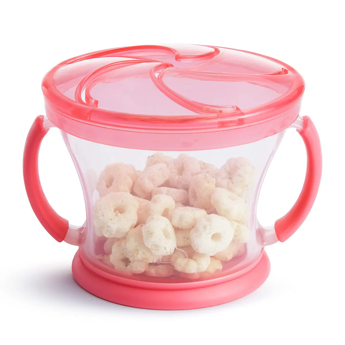 Munchkin Snack Catcher Toddler Snack Cups No Spill 2 Pack Pink/Purple | Mess-Free, BPA-Free, Travel-Friendly - view 3