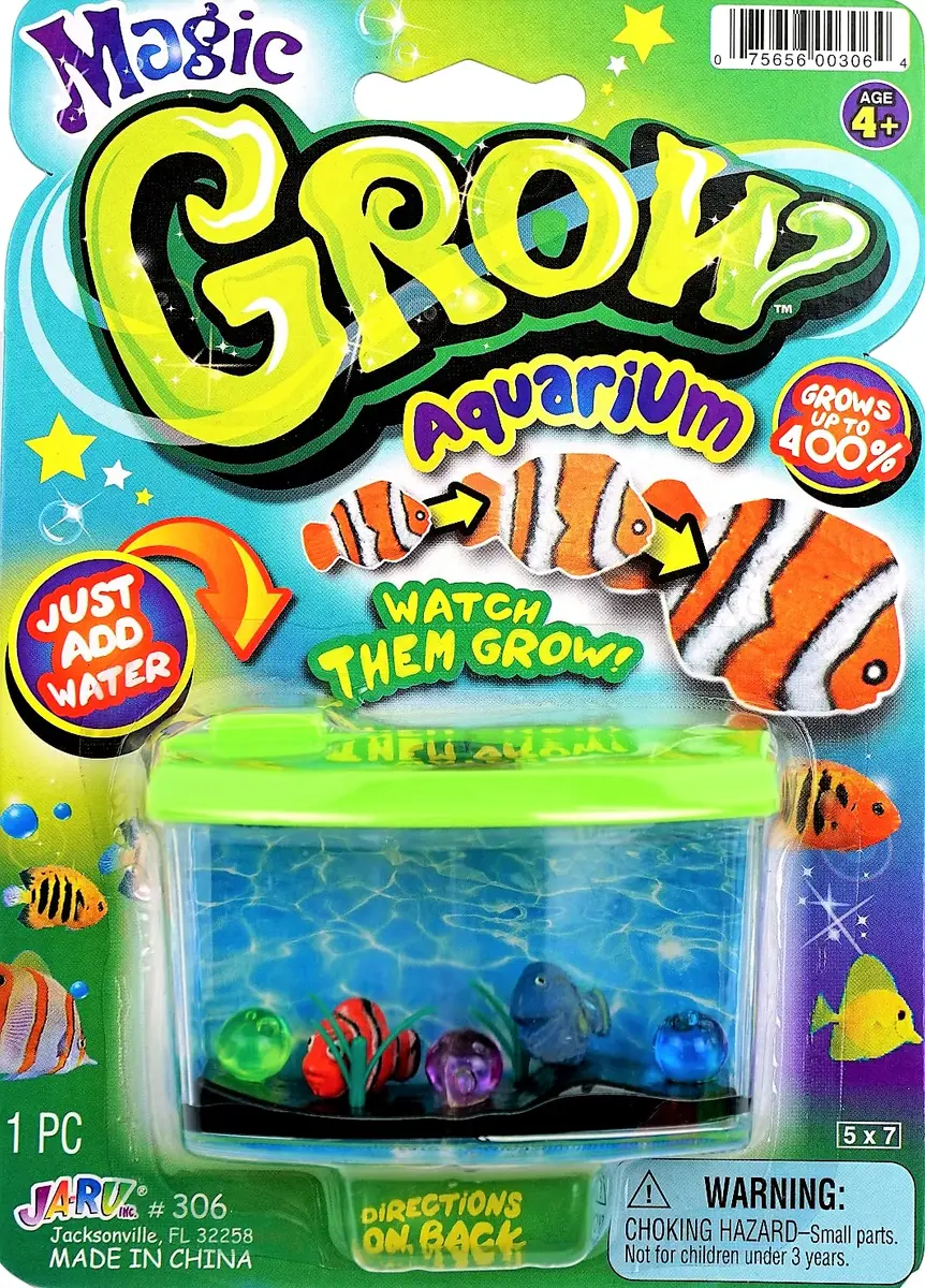 JA-RU Magic Grow Aquarium Water Growing Toys 1 Pack | Fish Expand Up to 5x in Days - view 6