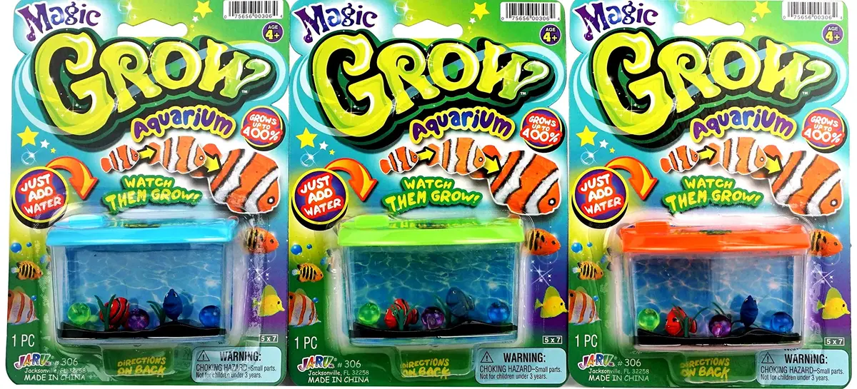 JA-RU Magic Grow Aquarium Water Growing Toys 1 Pack | Fish Expand Up to 5x in Days - view 2