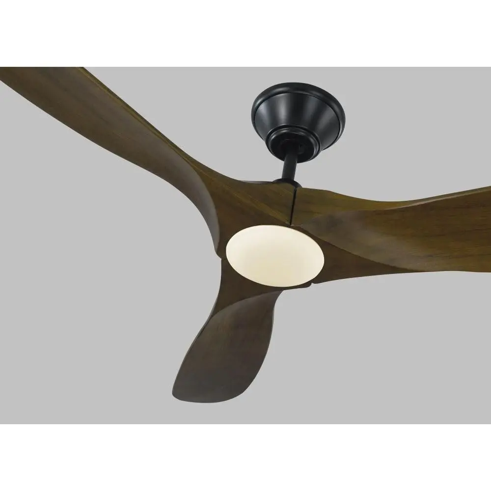 Monte Carlo Maverick II 52" Ceiling Fan with LED Light & Remote | Energy Star, Brushed Steel, 3 Blades - view 6