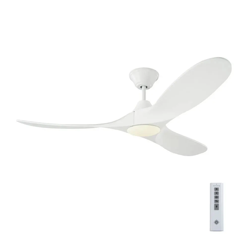 Monte Carlo Maverick II 52" Ceiling Fan with LED Light & Remote | Energy Star, Brushed Steel, 3 Blades - view 4