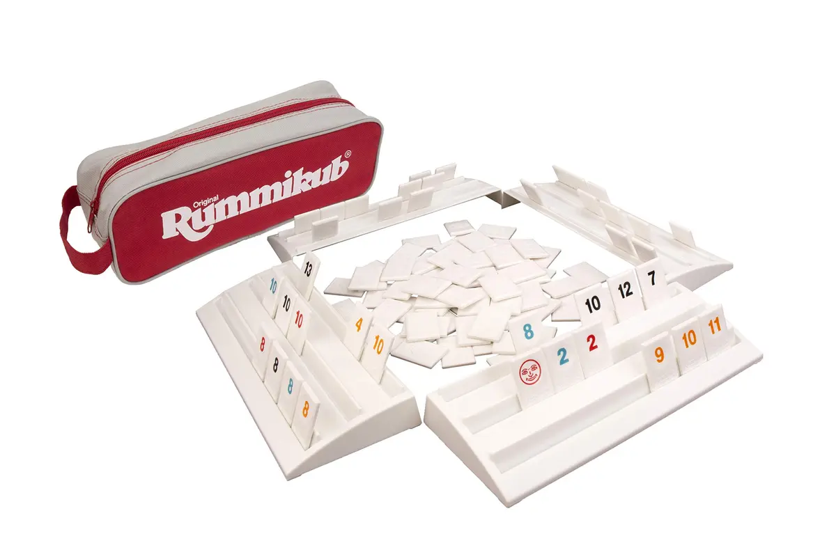 Pressman Rummikub Complete Original Game with Full-Size Racks and Tiles 106 Tiles | Educational Board Game for Ages 8+ - main product image