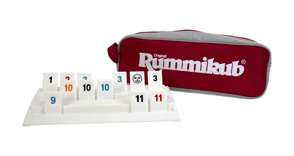 Pressman Rummikub Complete Original Game with Full-Size Racks and Tiles 106 Tiles | Educational Board Game for Ages 8+ - view 2