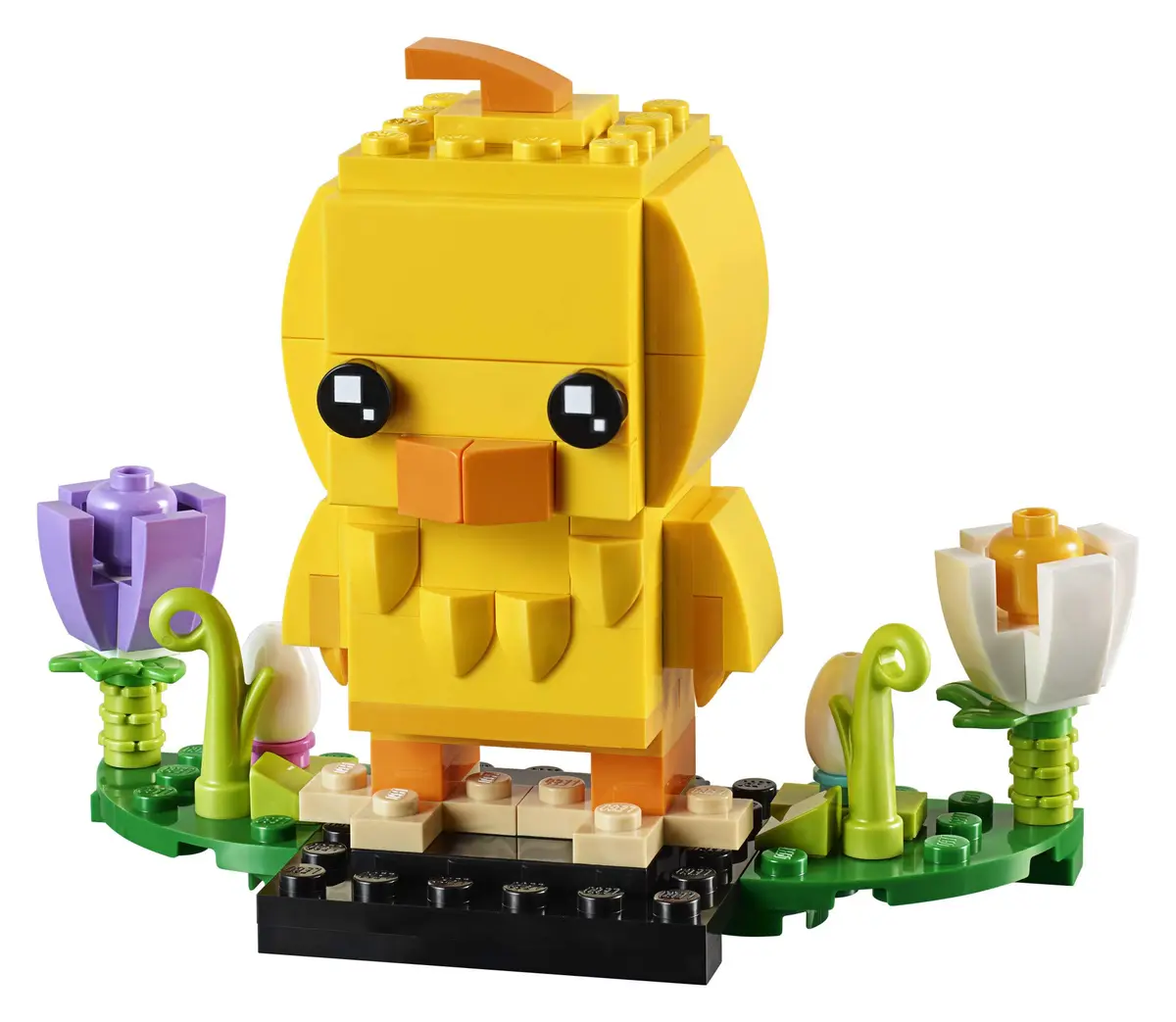 LEGO BrickHeadz 40350 Easter Chick Building Kit (120 Pieces) | Easter Scene with Colorful Flowers & Eggs - view 2