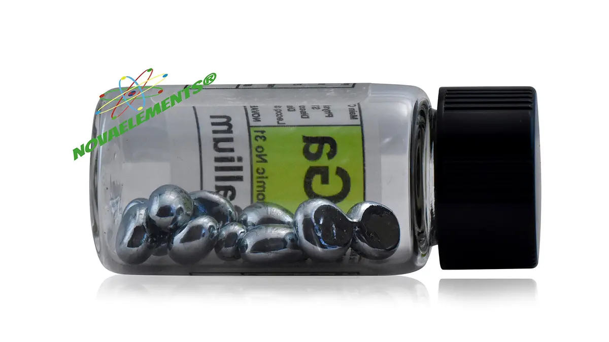 NOVA ELEMENTS Gallium Metal Element 31 Sample 99.995% Pure 5g | Laboratory & Collection Grade - view 4
