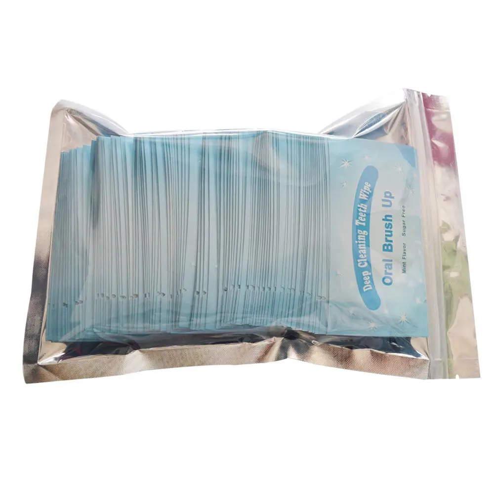 songfir Mint-Flavored Oral Finger Wipes 100 Pcs | Effective Teeth Whitening Tool - view 5