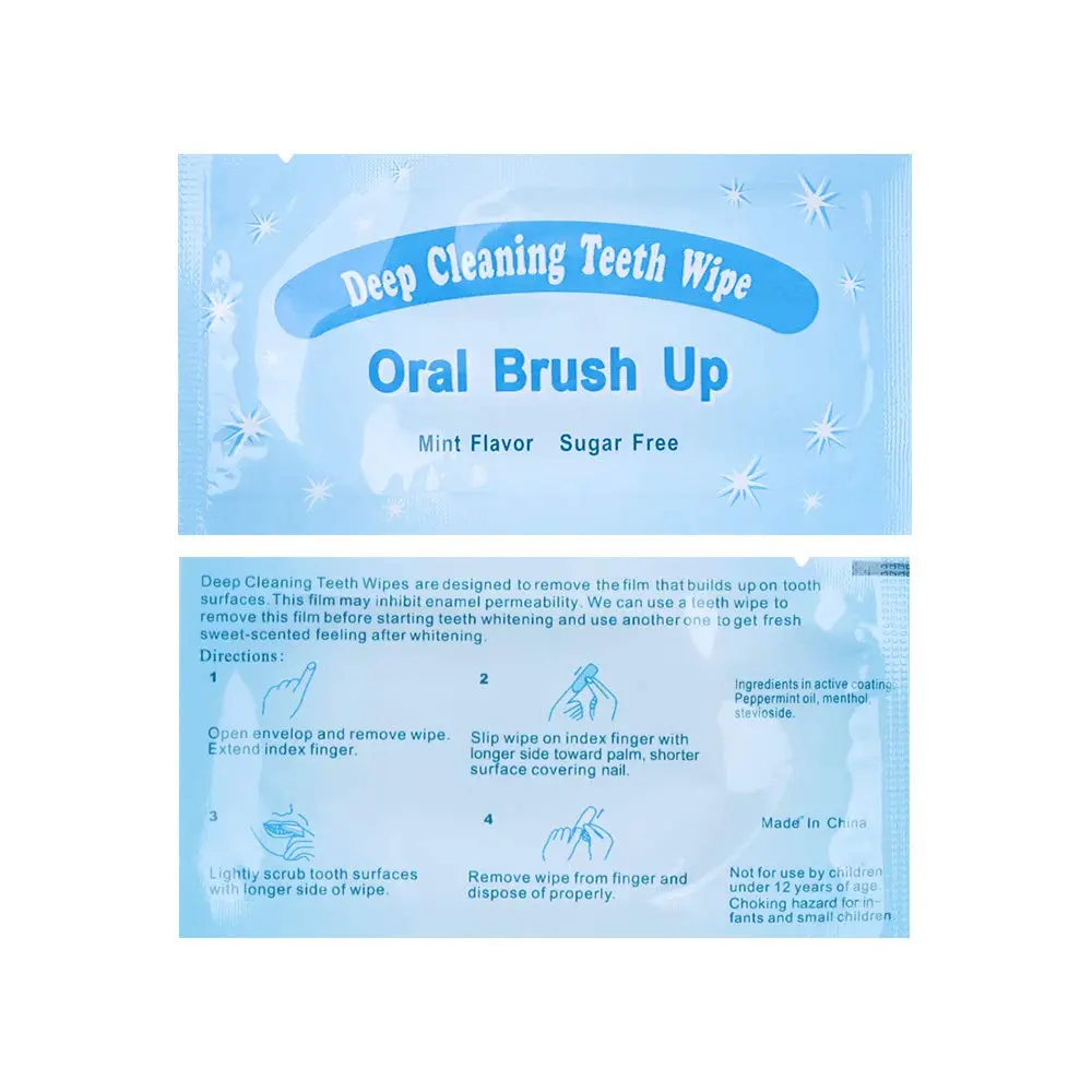 songfir Mint-Flavored Oral Finger Wipes 100 Pcs | Effective Teeth Whitening Tool - view 4