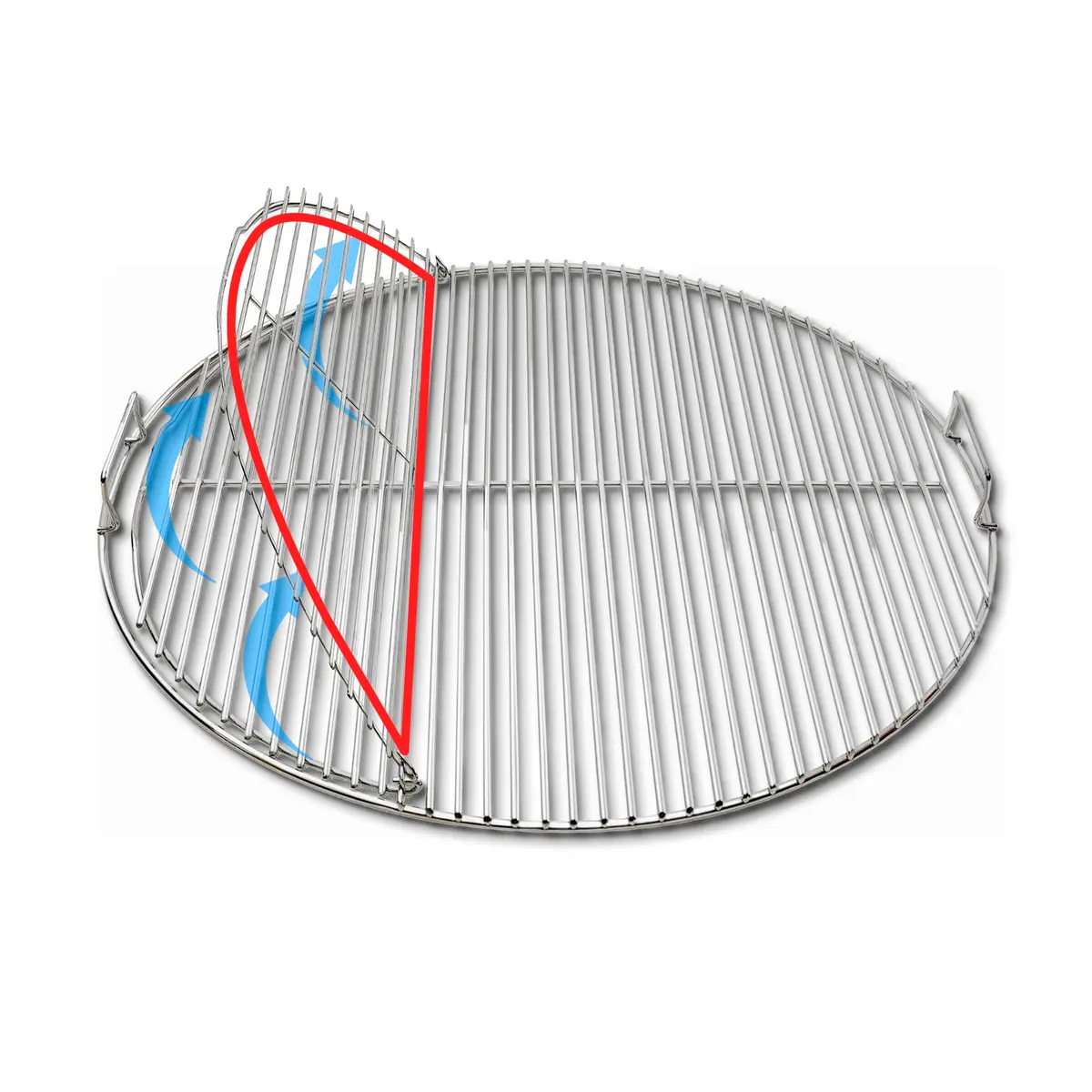 Slow 'N Sear EasySpin Charcoal Grill Cooking Grate 22" | Rust-Resistant Stainless Steel - view 4