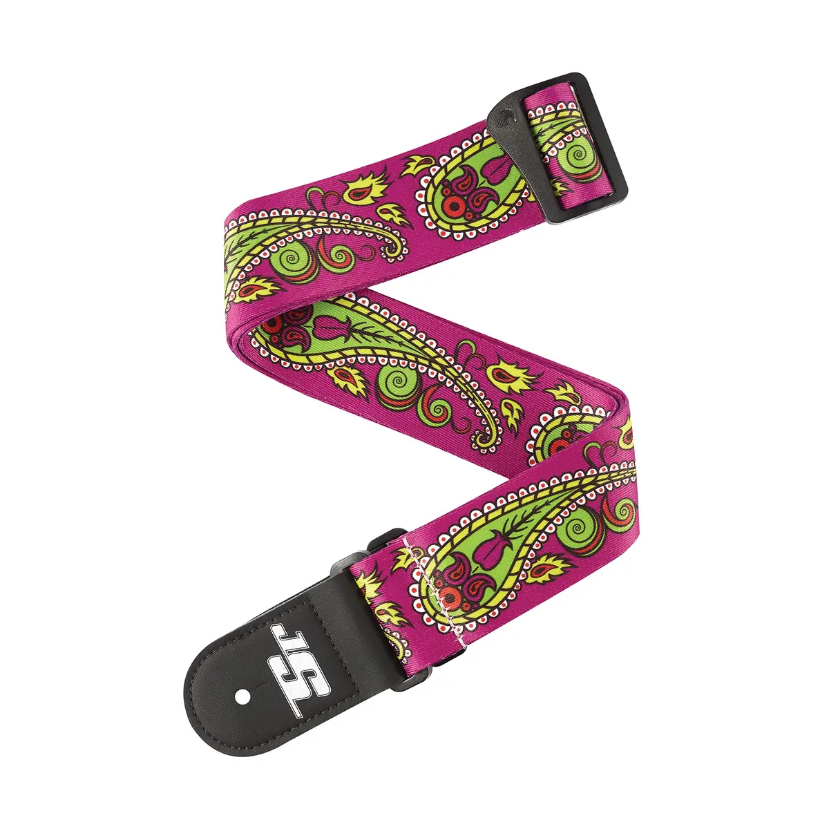 D'Addario 50MM Js Strap, Paisley Purple | Adjustable Guitar Strap with Paisley Artwork - main product image