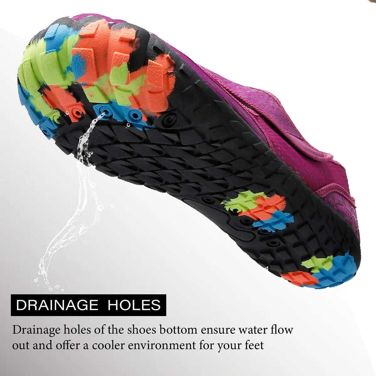 L-RUN Womens Water Sports Shoes for Surfing Walking Yoga Purple 8.5 US | Breathable, Anti-Slip & Quick-Dry - view 7