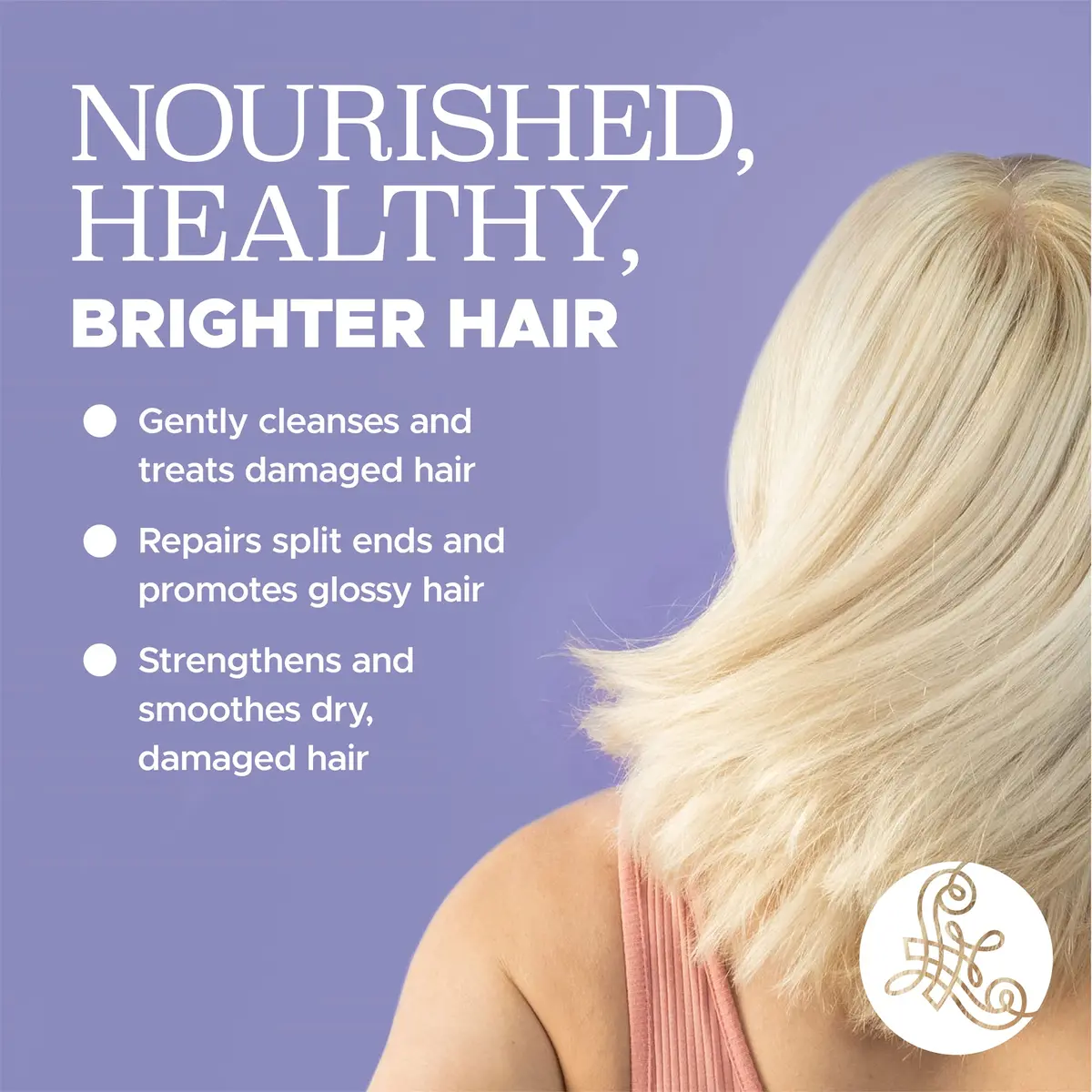 L LUSETA Purple Conditioner for Colored, Grey, Blonde & Dry/Damaged Hair | Sulfate & Paraben Free, 16.9oz - view 6