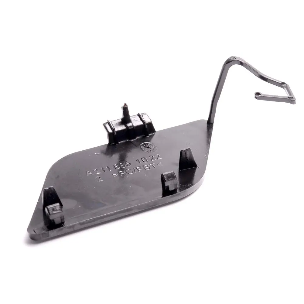 CNUPSM Front Bumper Tow Hook Cover Cap Compatible with Mercedes 2007-2009 E Class W211 | Unpainted Black ABS - view 4