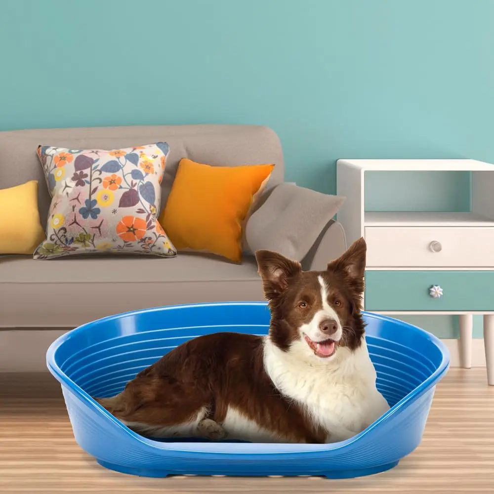 Ferplast Pet Bed, Plastic Dog & Cat Bed Large | Ventilated, Stable & Eco-Friendly 93.5x68x28.5cm - view 2