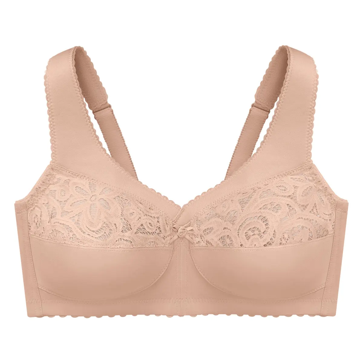 Glamorise Full Figure Plus Size MagicLift Cotton Support Bra Wirefree 44DD | Support & Comfort in Cotton (70-120c) - view 4