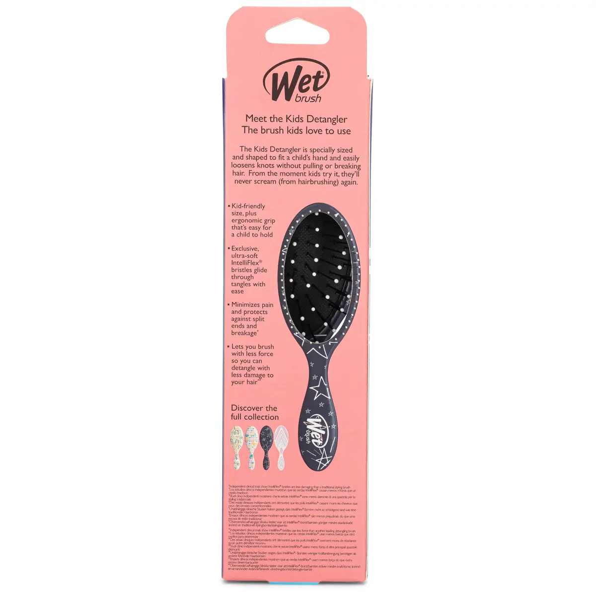 Wet Brush Kids Detangler Stars - Midi Detangling Brush with IntelliFlex Bristles | Pain-Free Hair Care for All Hair Types - view 6