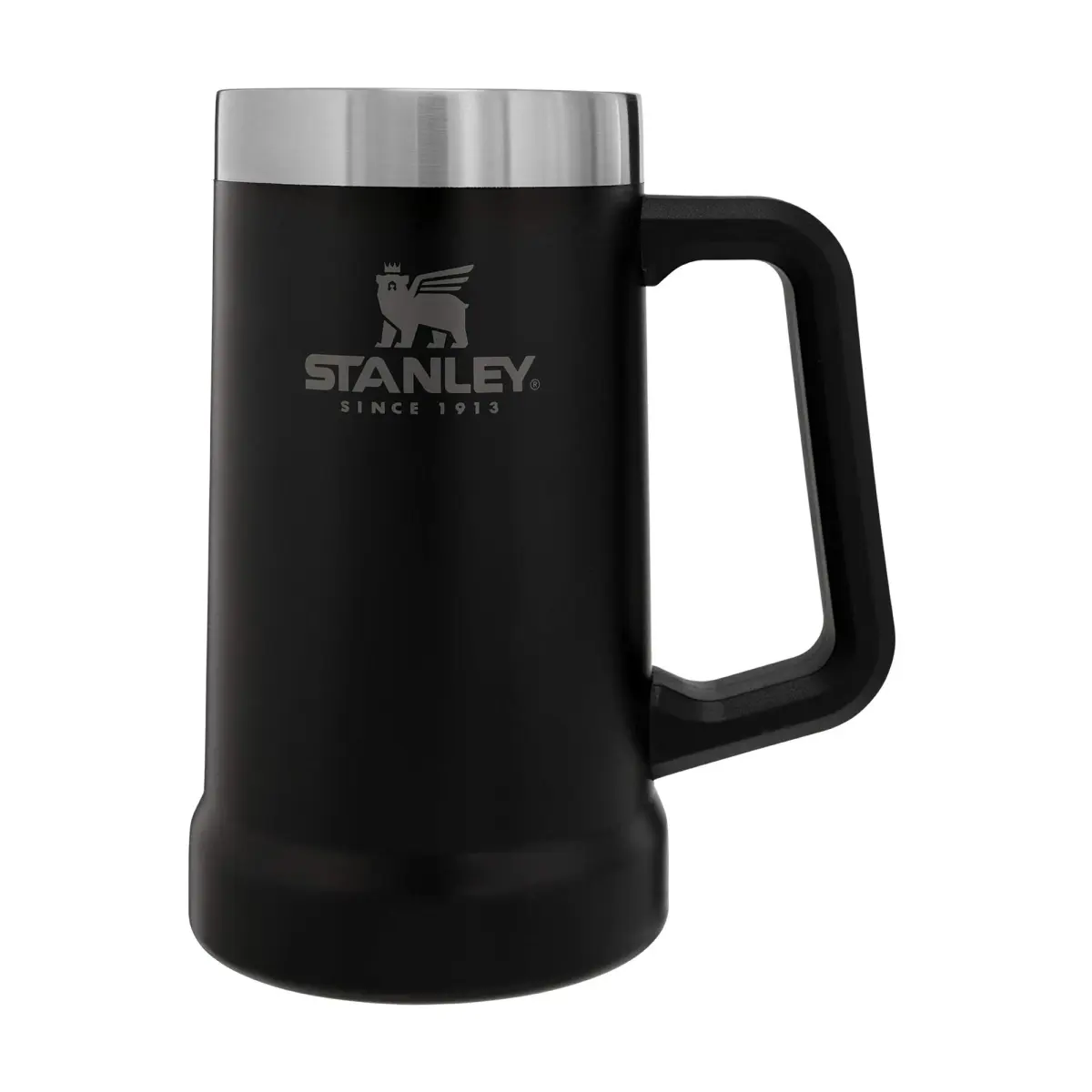 STANLEY Stay-Chill Beer Stein 678 ml (24 oz) | Insulated Stainless Steel Party Mug | Holds 2 Cans | Matte Black - main product image