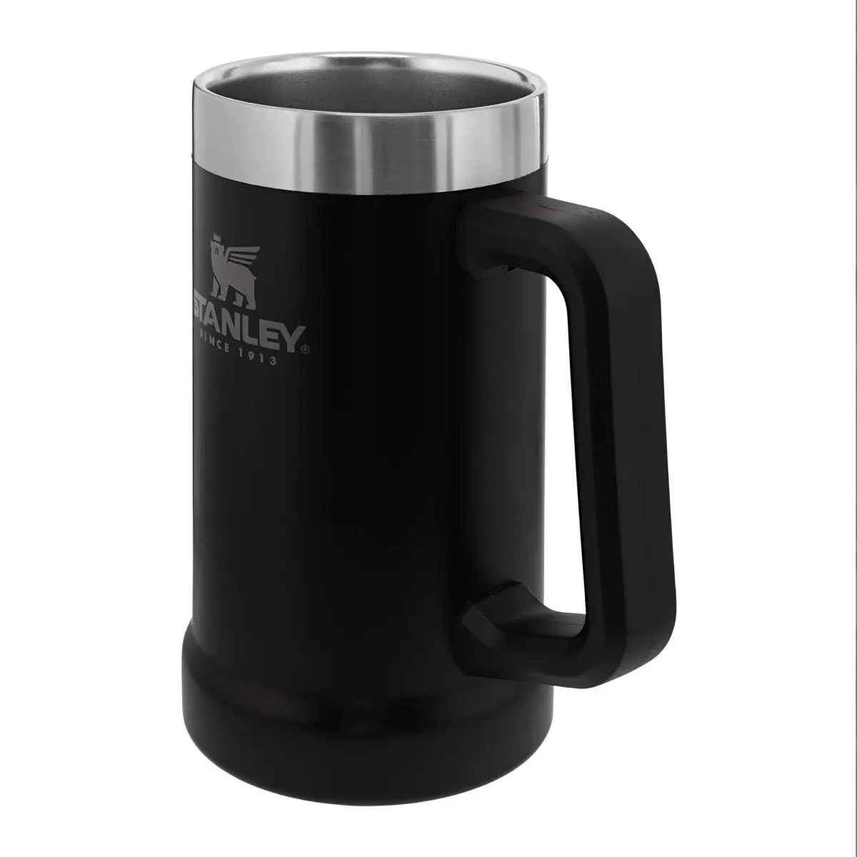STANLEY Stay-Chill Beer Stein 678 ml (24 oz) | Insulated Stainless Steel Party Mug | Holds 2 Cans | Matte Black - view 3