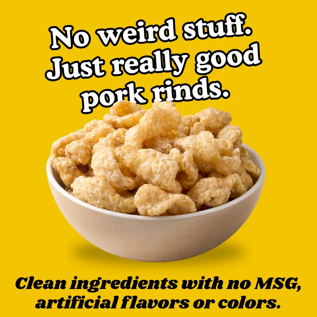 Pork King Good Pork Rinds (Chicharrones), White Cheddar, 4 Pack | Low-Carb, High Protein Snack in India - view 5