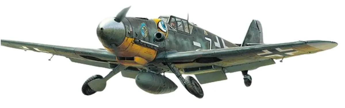 Tamiya 60790 1/72 Messerschmitt BF109 G-6 Plastic Model Airplane Kit | WWII Fighter Replica, 1/72 Scale, Assembly Required - main product image