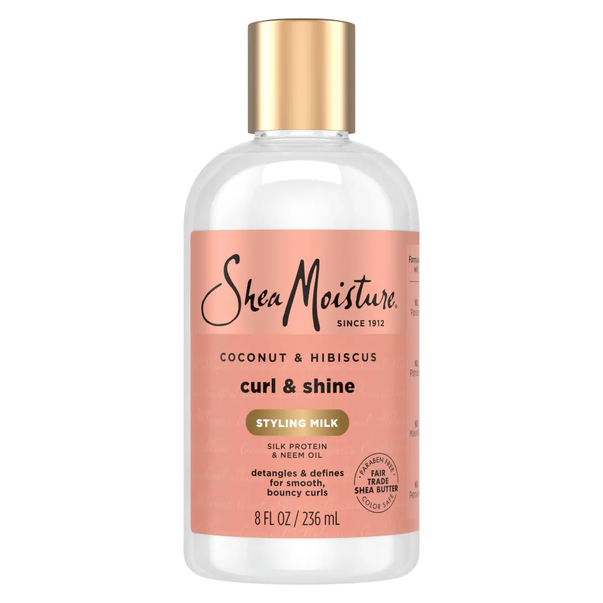 SheaMoisture Curl & Style Milk Coconut & Hibiscus 237ml (8 Fl Oz) | Defines Curls, Controls Frizz - main product image