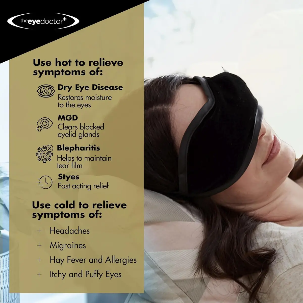 The Eye Doctor Hot & Cold Eye Compress for Dry Eye, Blepharitis & MGD | Sterileyes Bacteria Shield, 6 Count - view 2