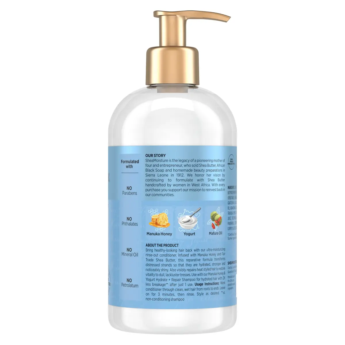 Shea Moisture Hydrate & Repair Conditioner 13oz | Deep Moisture & Strength for Curly Hair - view 2