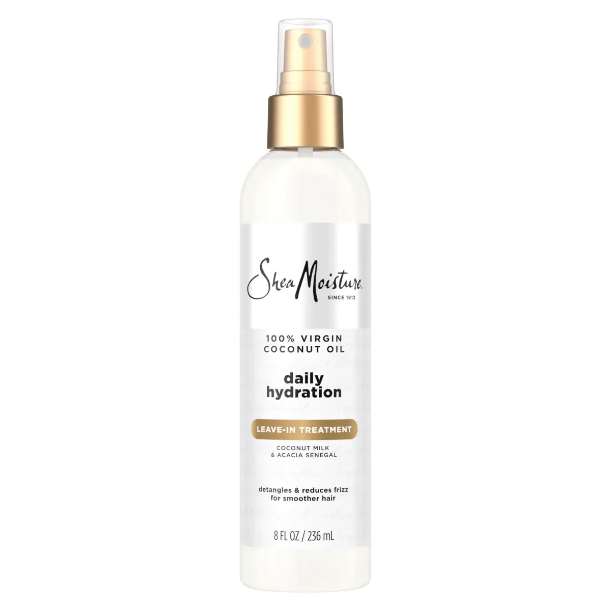 Shea Moisture 100% Virgin Coconut Oil Leave-In Treatment 237ml (8 Fl Oz) | Hydrates, Softens & Controls Frizz - main product image