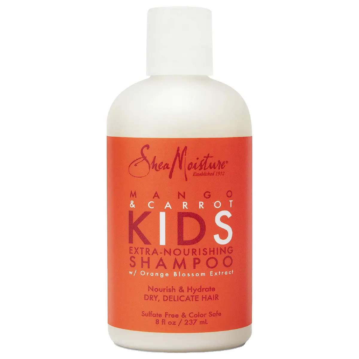 Shea Moisture Kids Mango & Carrot Extra Nourishing Shampoo 237ml (8 Fl Oz) | Gentle Cleansing for Delicate Curly Hair - main product image